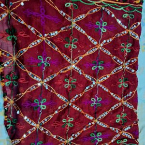 Red Phulkari Punjabi Dupatta