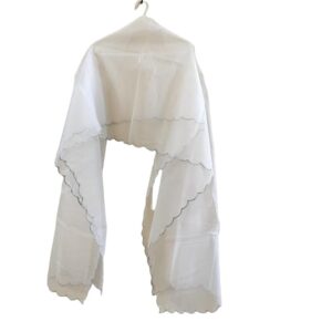 Organza Dyeable Dupatta With Scalp Embroidery
