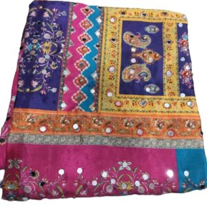Chiffon Women Choice Own First' Pakistani Dupatta For Mirror Worked Dupatta Multicolored Pack Of 1.