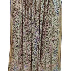 Women's Traditional Stone Work Printed Chadar – 100% Rayon Cotton Soft, Skin-Friendly Namaz Hijab/Shawl – Elegant Modest Wear for Every Occasion