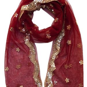 Fancy Cut Work Net Dupatta