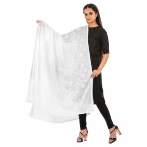 Traditions Bazaar Women's Pure Cotton Dupattas (Embroiderd)