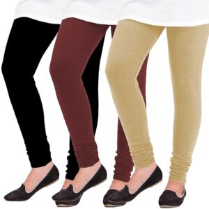 Pixie Woolen Leggings for Women, Winter Bottom Wear Combo Pack of 3 - Free Size