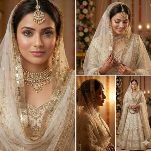 Women's Lightweight Net Dupatta With Sequence Embroidery & Kiran Border (Length 2.25m)